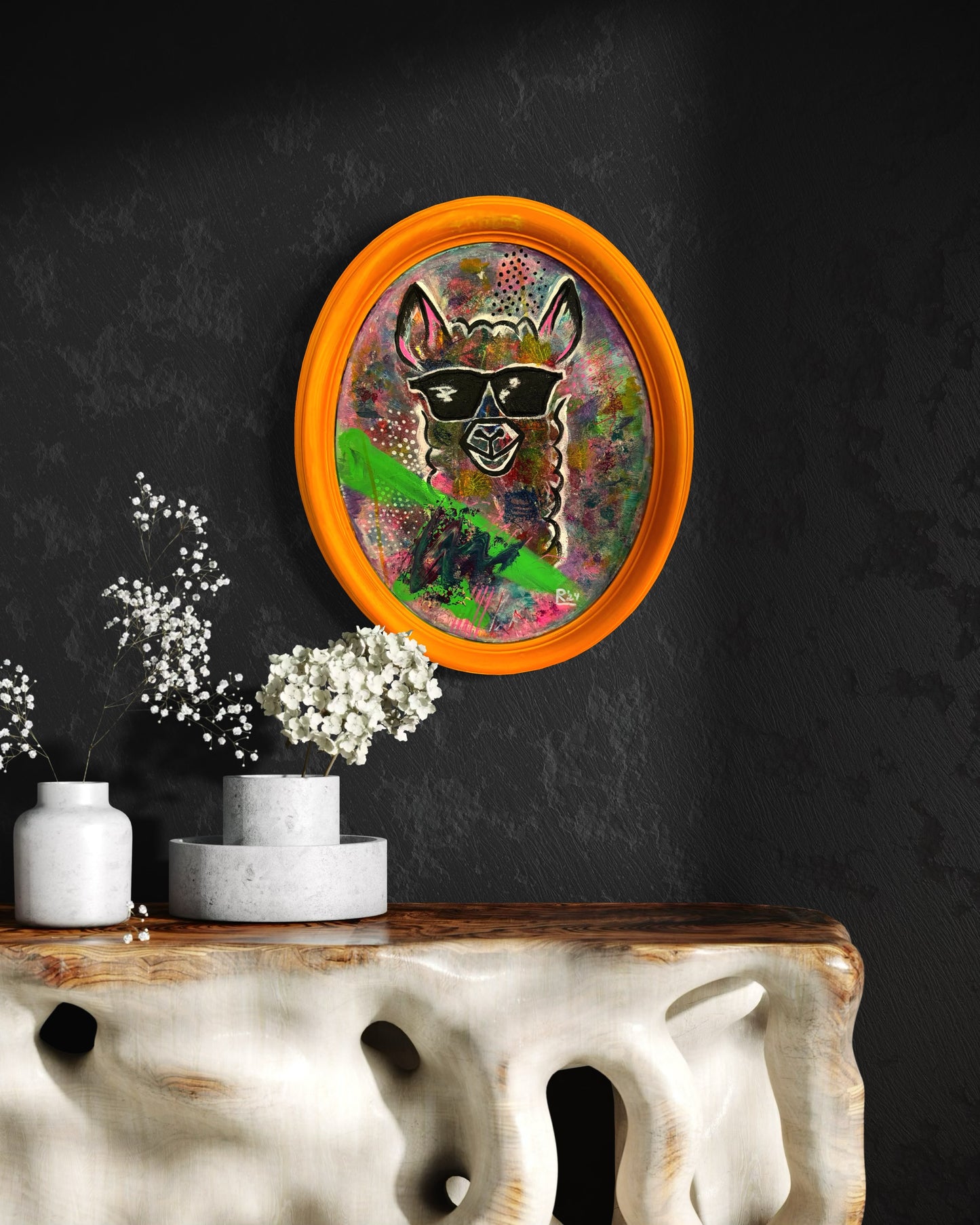 „Dalai“ Acryl auf Leinwand 56x43cm