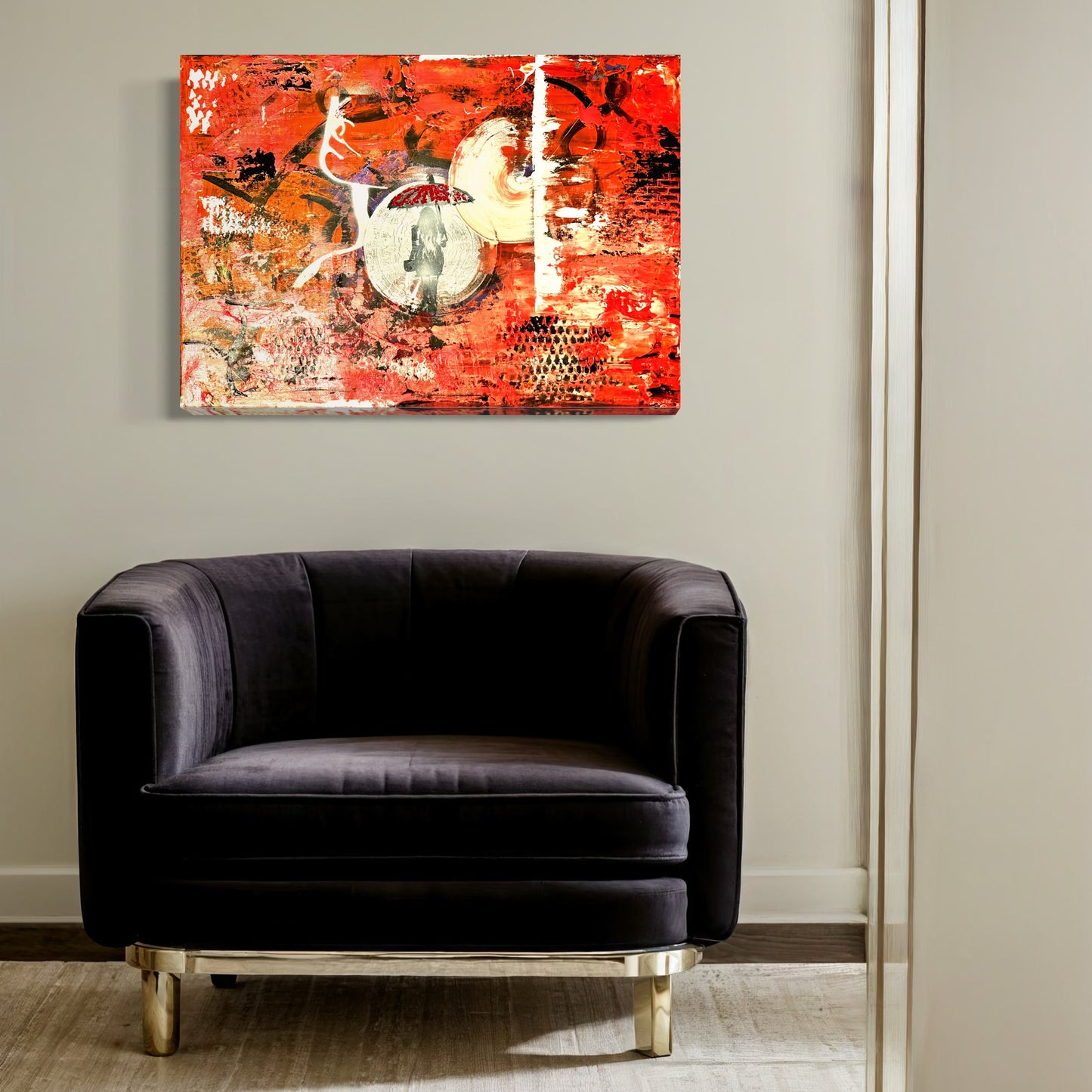 “Don’t Look Back” – Acryl auf Leinwand 50x70 cm