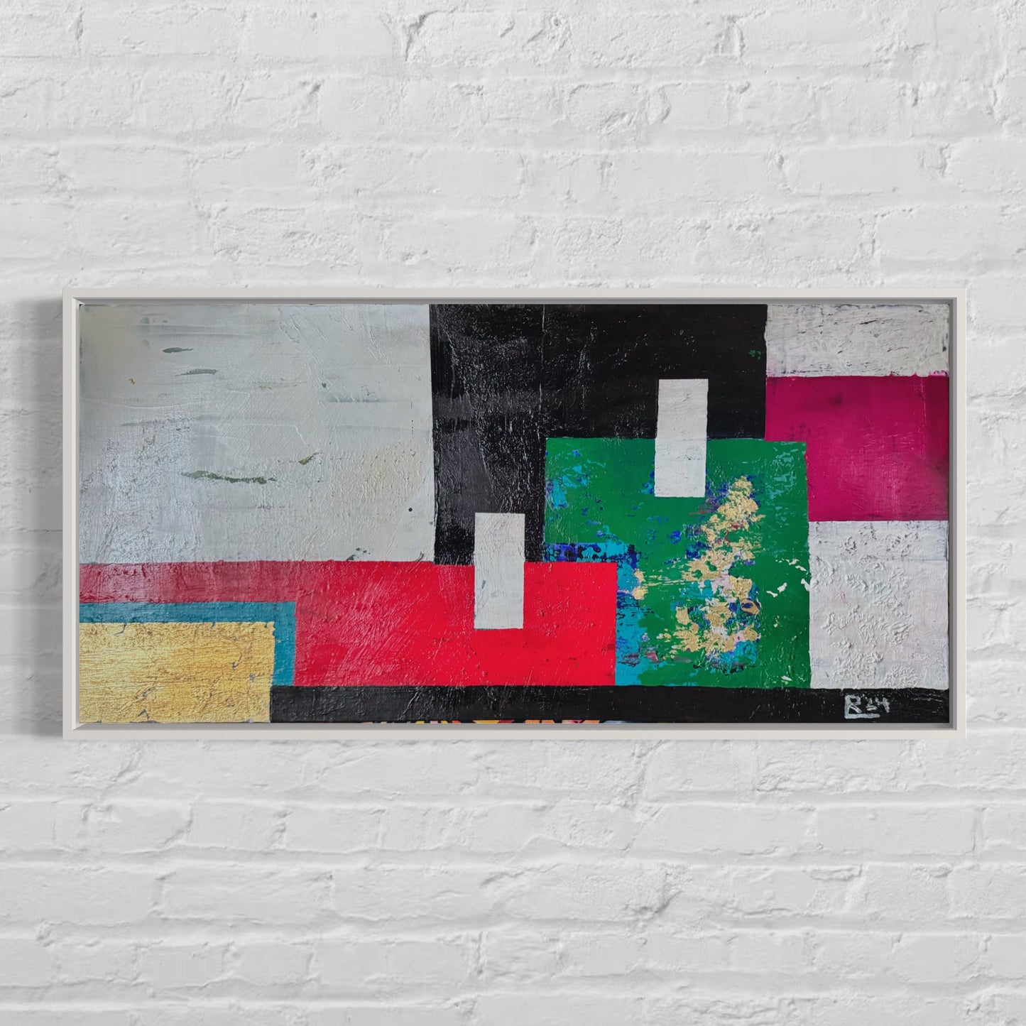 „Pieces I“ Acryl auf Leinwand 40x80 cm