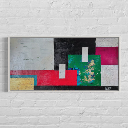 „Pieces I“ Acryl auf Leinwand 40x80 cm