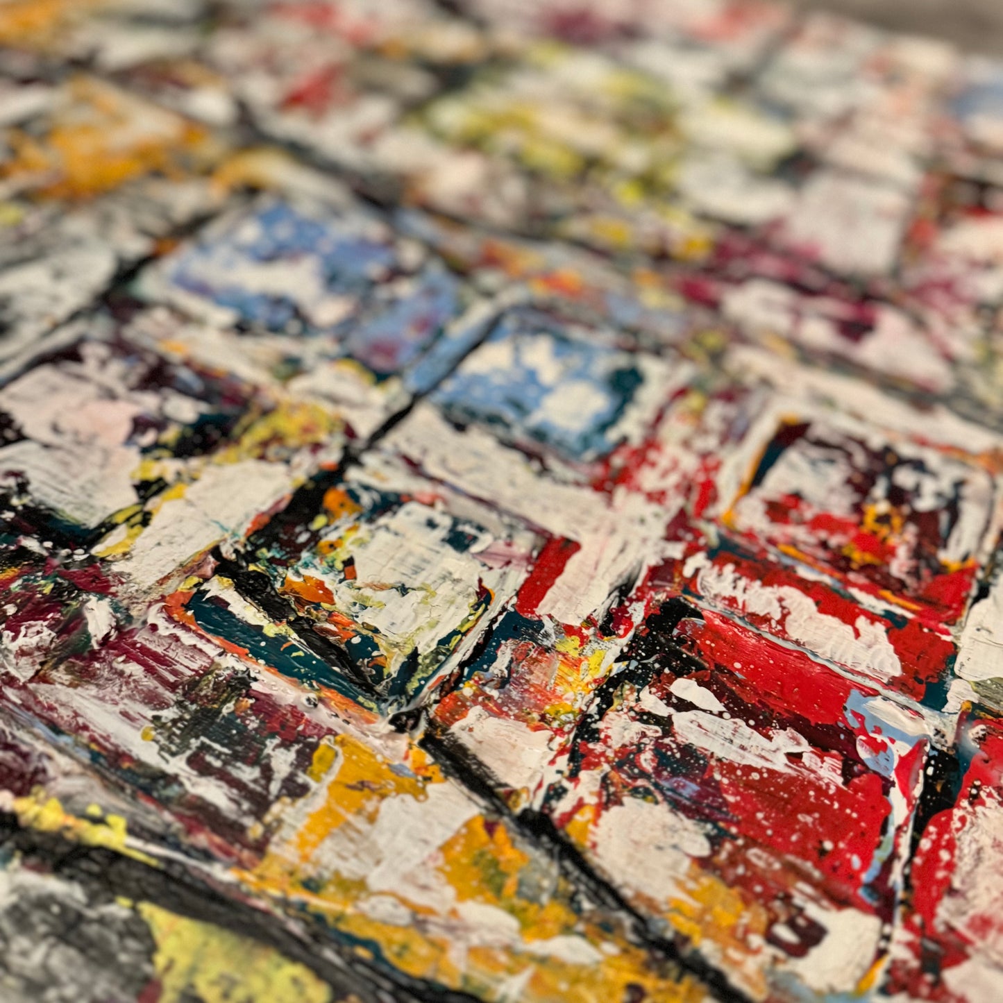 „Beat“ Acryl auf Leinwand 80x80 cm