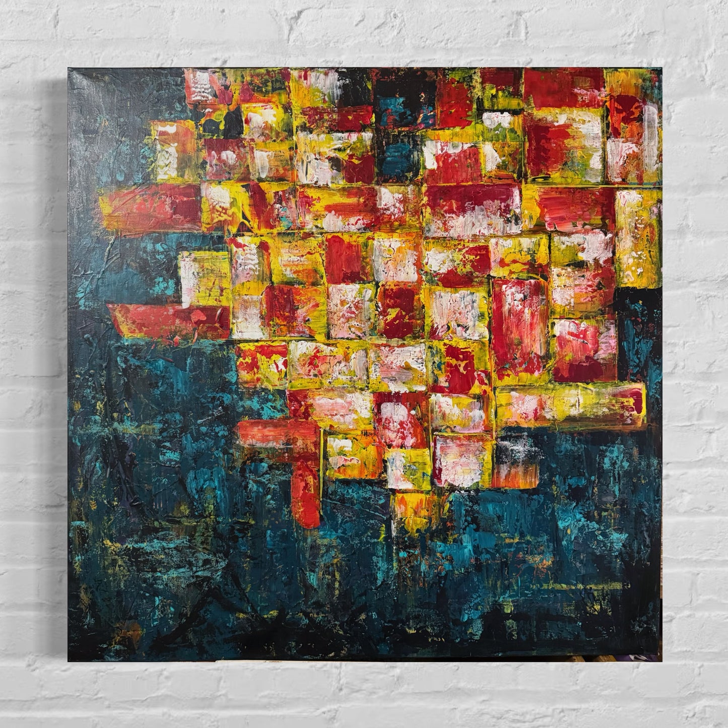 „Broken“ Acryl auf Leinwand 80x80 cm