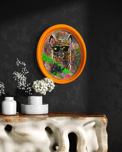 „Dalai“ Acryl auf Leinwand 56x43cm