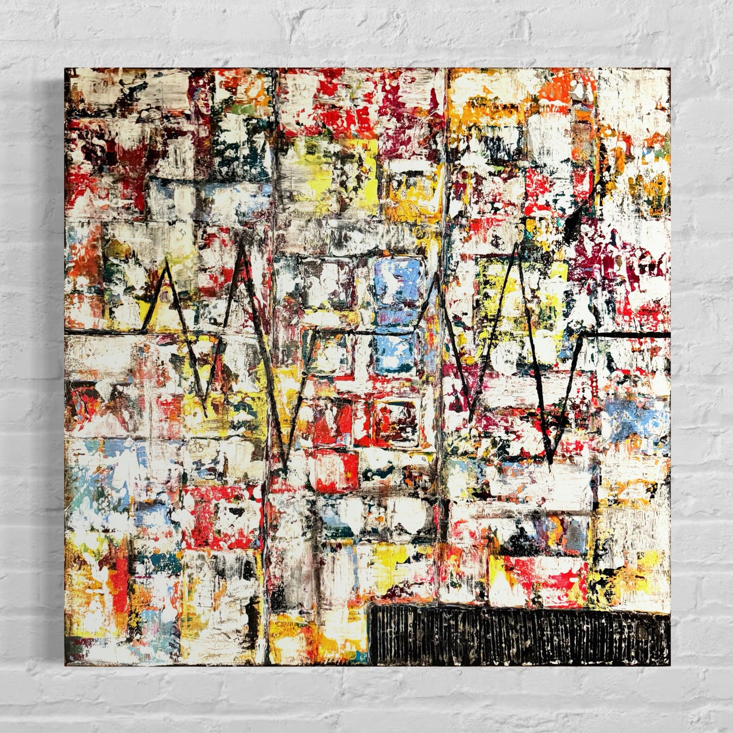 „Beat“ Acryl auf Leinwand 80x80 cm