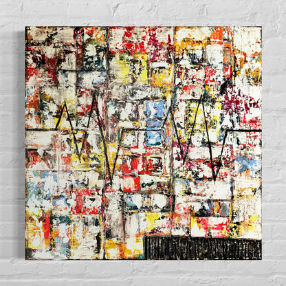 „Beat“ Acryl auf Leinwand 80x80 cm