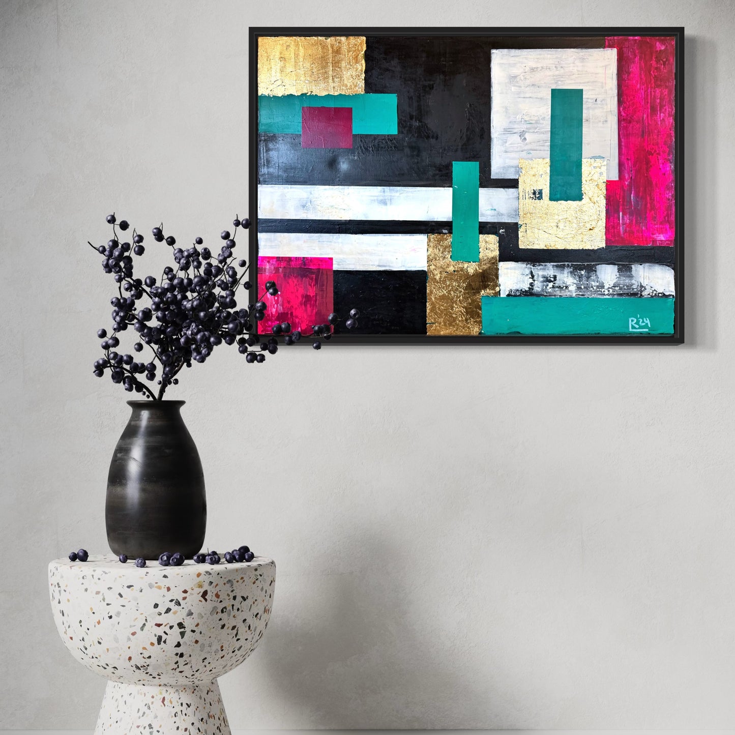 „Pieces II“ Acryl auf Leinwand 50x70 cm