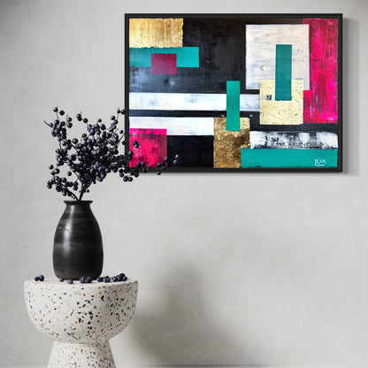 „Pieces II“ Acryl auf Leinwand 50x70 cm