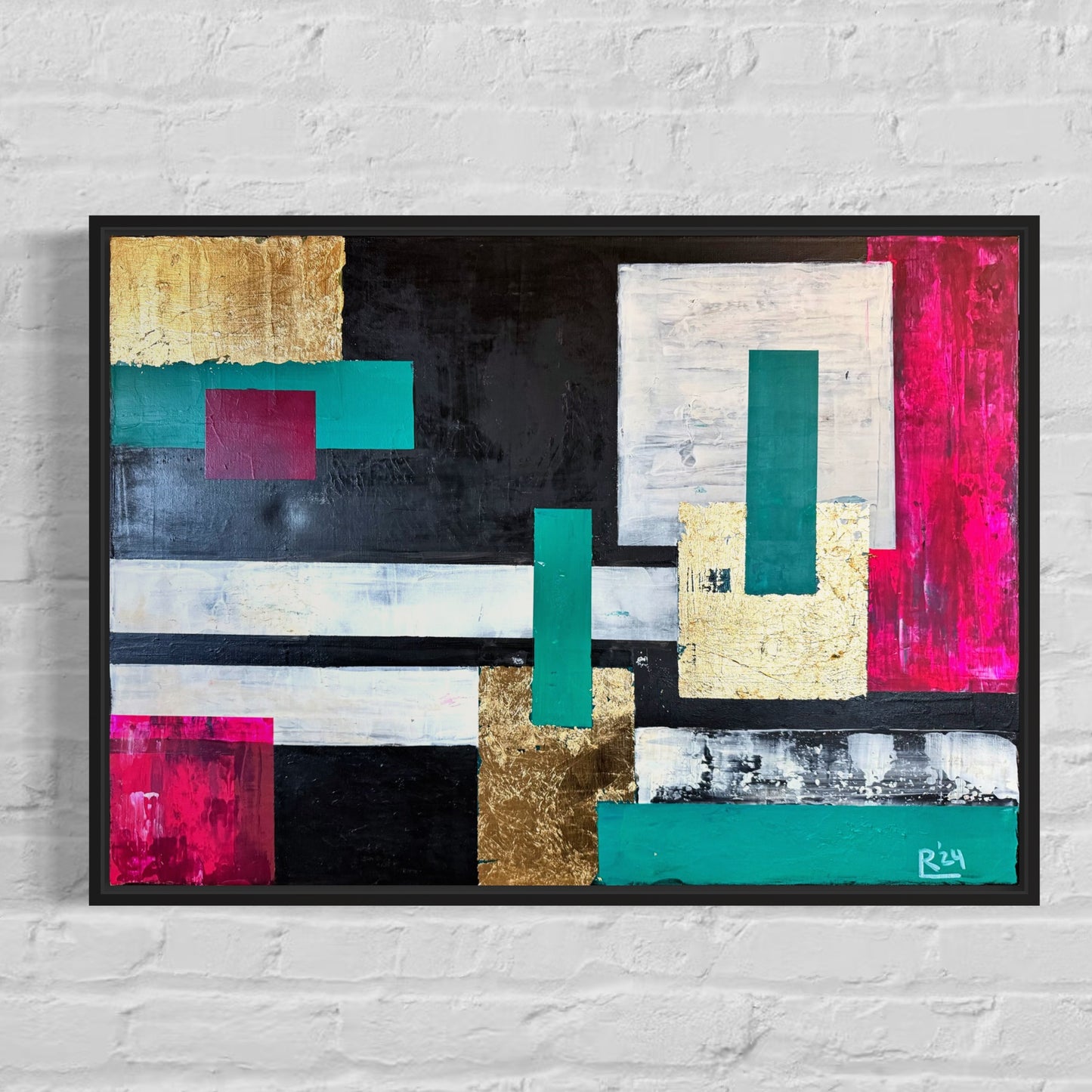 „Pieces II“ Acryl auf Leinwand 50x70 cm